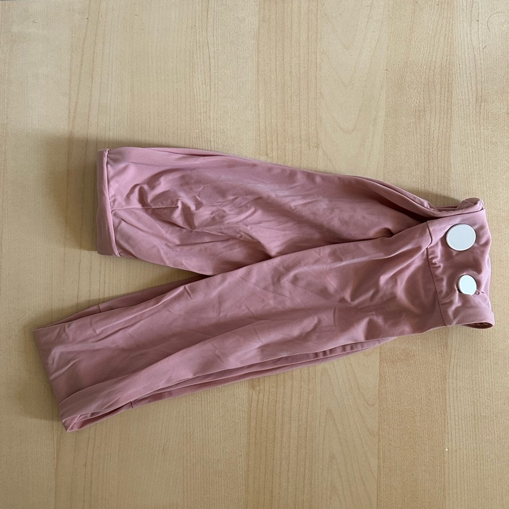 Alix Swimwear Light Pink Double Tube Bikini Top Size XS EUC